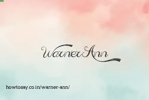 Warner Ann