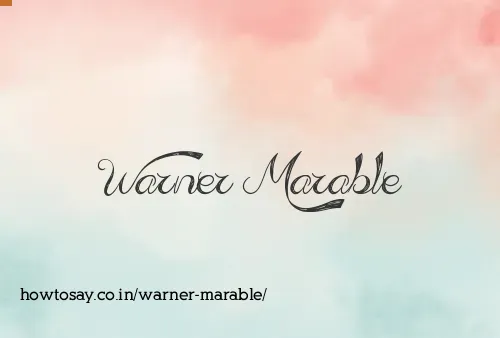 Warner Marable