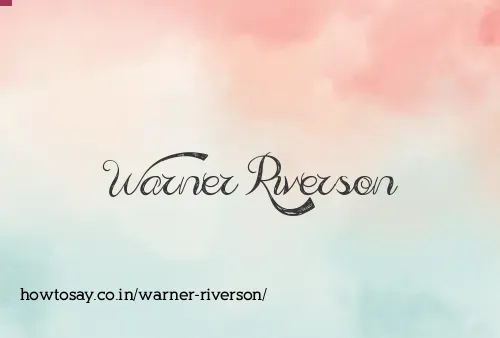 Warner Riverson