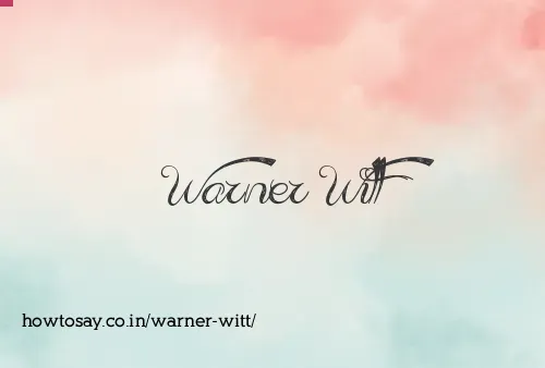 Warner Witt
