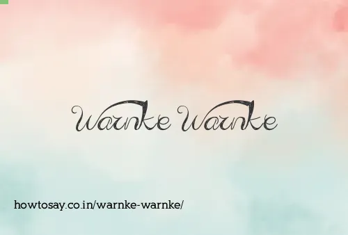 Warnke Warnke