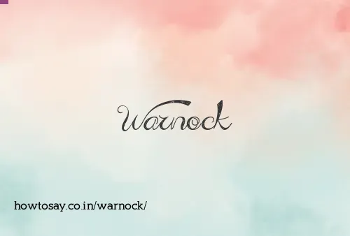Warnock