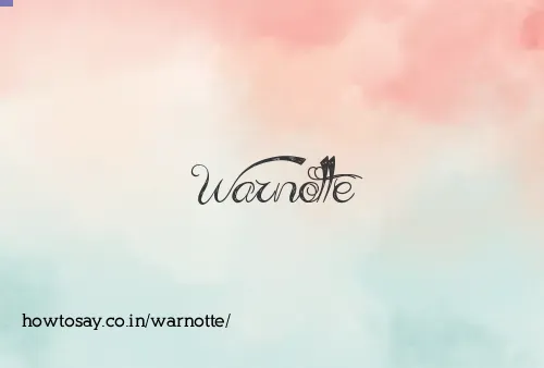 Warnotte