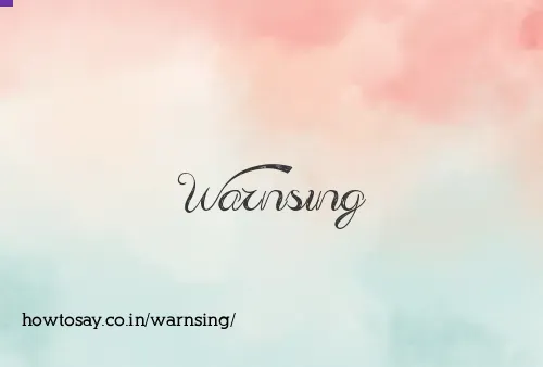 Warnsing