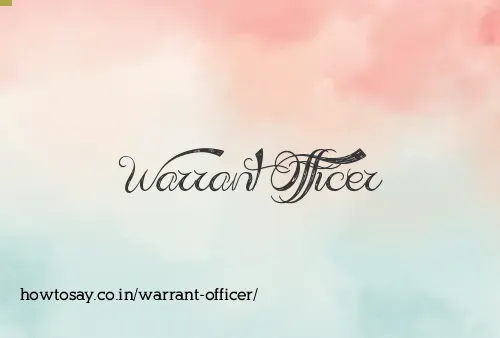 Warrant Officer