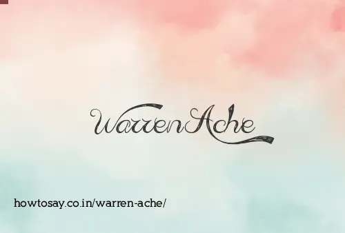 Warren Ache