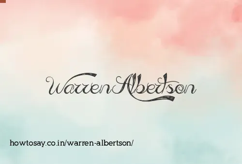 Warren Albertson