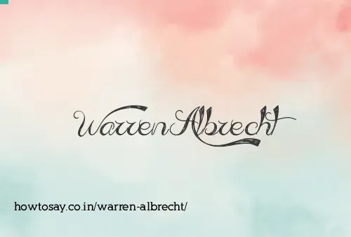 Warren Albrecht
