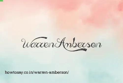 Warren Amberson