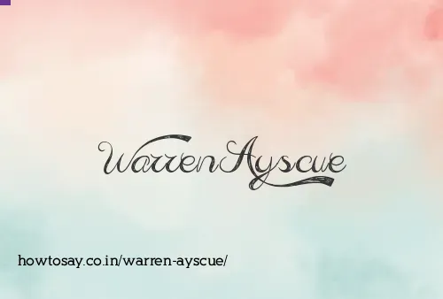 Warren Ayscue