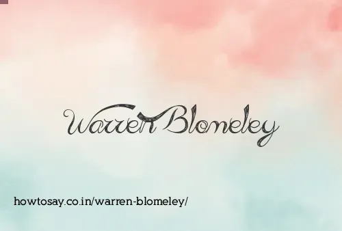 Warren Blomeley