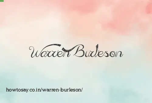 Warren Burleson