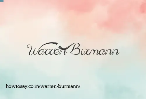 Warren Burmann