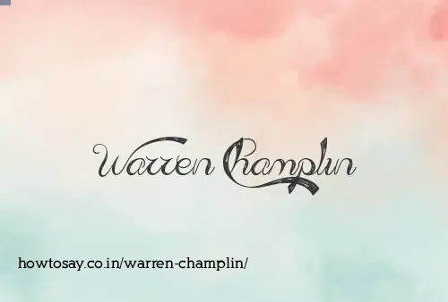 Warren Champlin