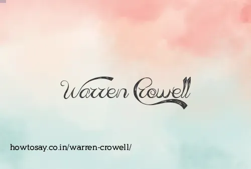 Warren Crowell