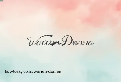 Warren Donna