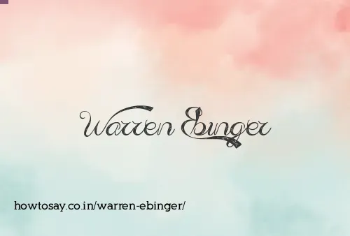 Warren Ebinger