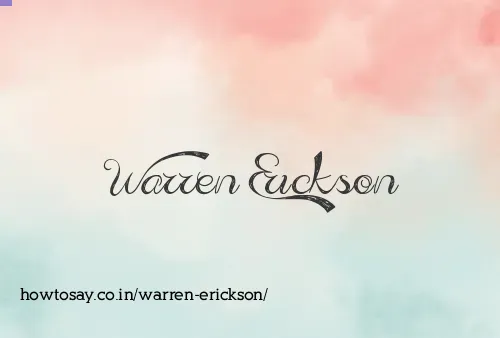 Warren Erickson