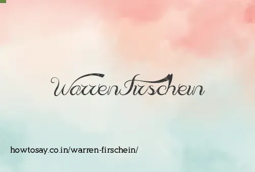 Warren Firschein