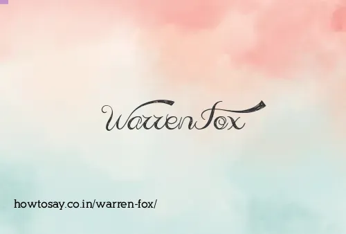 Warren Fox