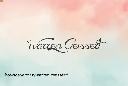 Warren Geissert