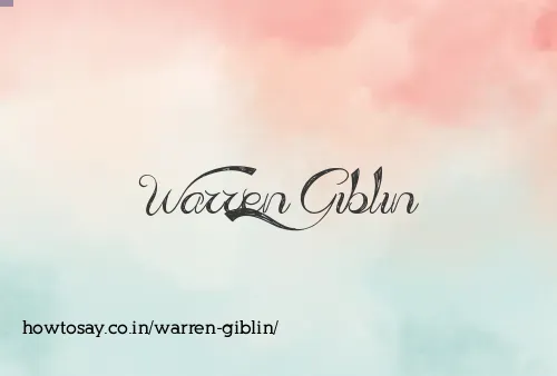 Warren Giblin