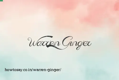 Warren Ginger