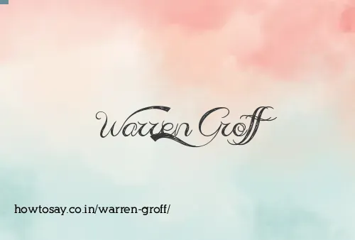 Warren Groff