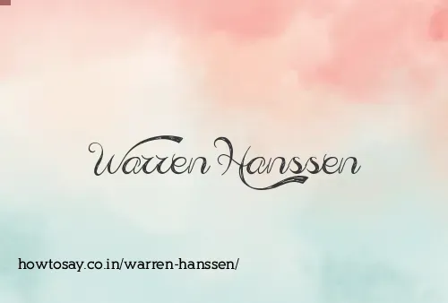 Warren Hanssen