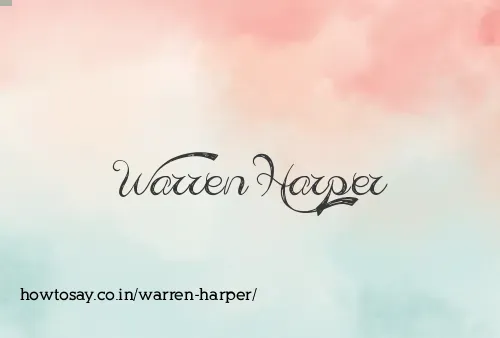 Warren Harper