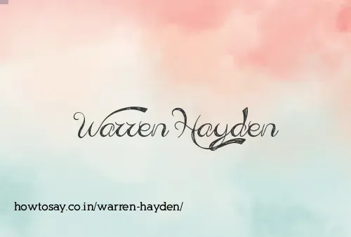 Warren Hayden