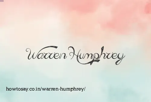 Warren Humphrey