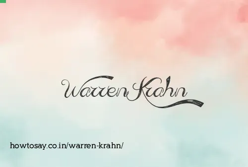 Warren Krahn