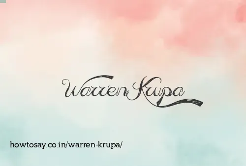 Warren Krupa