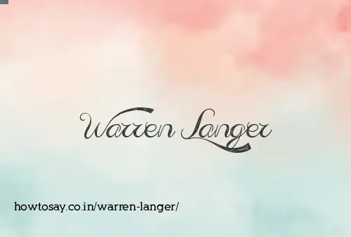 Warren Langer
