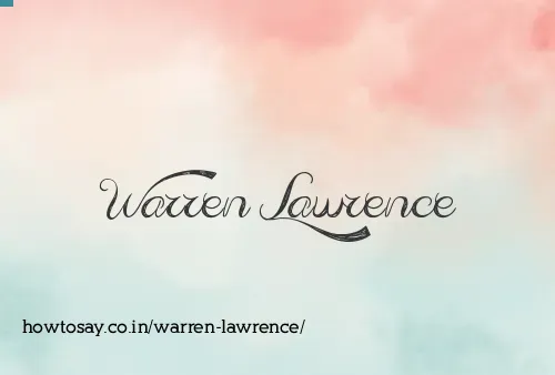 Warren Lawrence