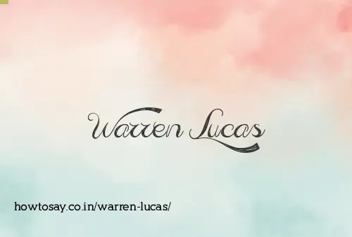 Warren Lucas