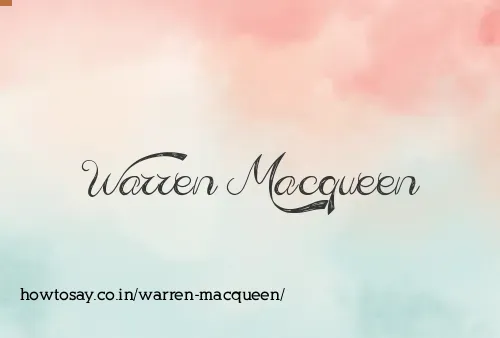 Warren Macqueen