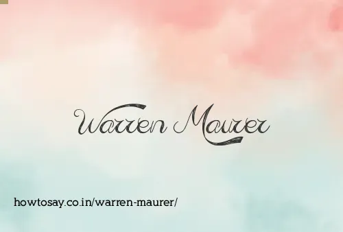 Warren Maurer