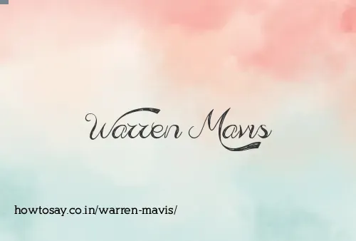 Warren Mavis