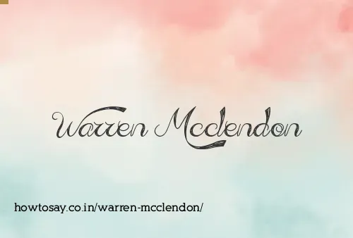Warren Mcclendon