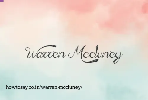 Warren Mccluney