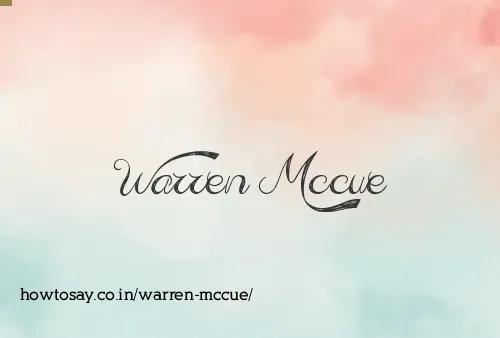 Warren Mccue