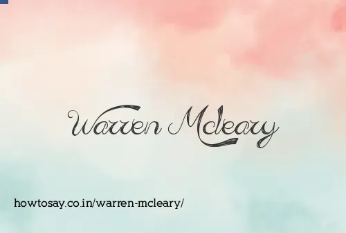 Warren Mcleary