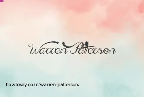 Warren Patterson