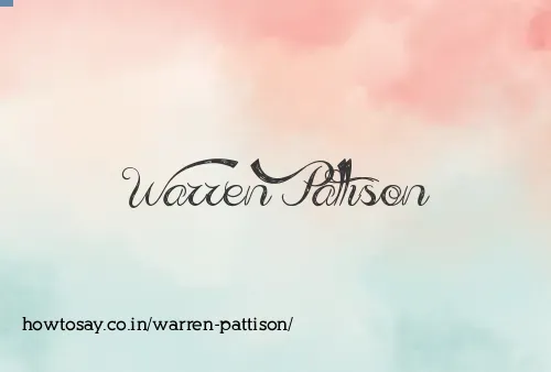 Warren Pattison