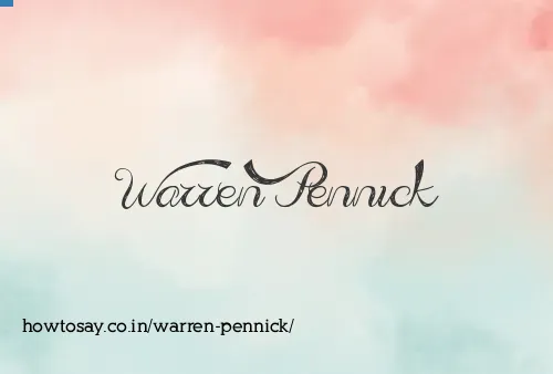 Warren Pennick