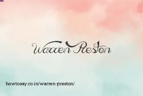 Warren Preston