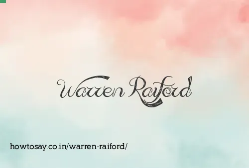 Warren Raiford
