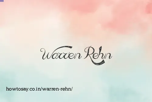Warren Rehn